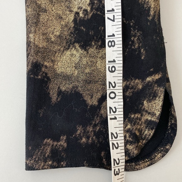 Black & Gold Dressy Stretch Dinner Jacket Blazer, Size Large - Picture 11 of 13